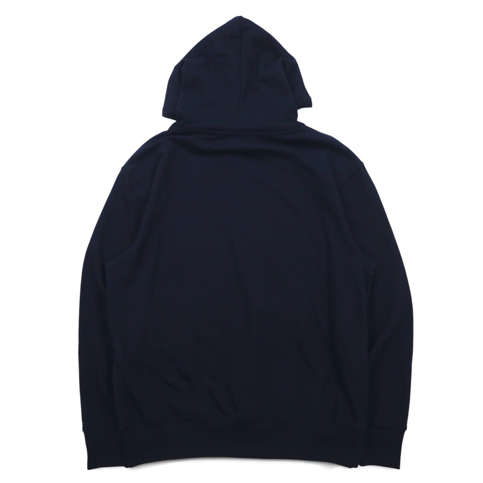 VAN SPORTS Felpa con cappuccio pullover M blu navy cotone stampa logo