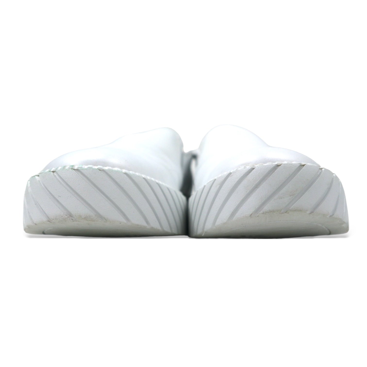 EMPORIO ARMANI Sneakers slip-on in pelle made in Ungheria 28cm bianche EXTRA LIGHT F282