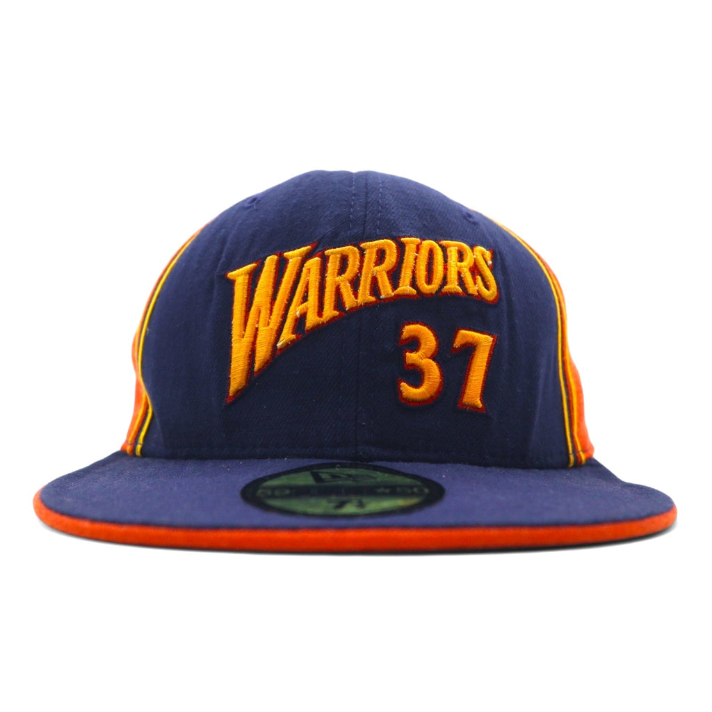 Cappellino da baseball NEW ERA made in USA, 59,6 cm, blu navy/arancione, NBA WARRIORS, 37 VAN EXEL