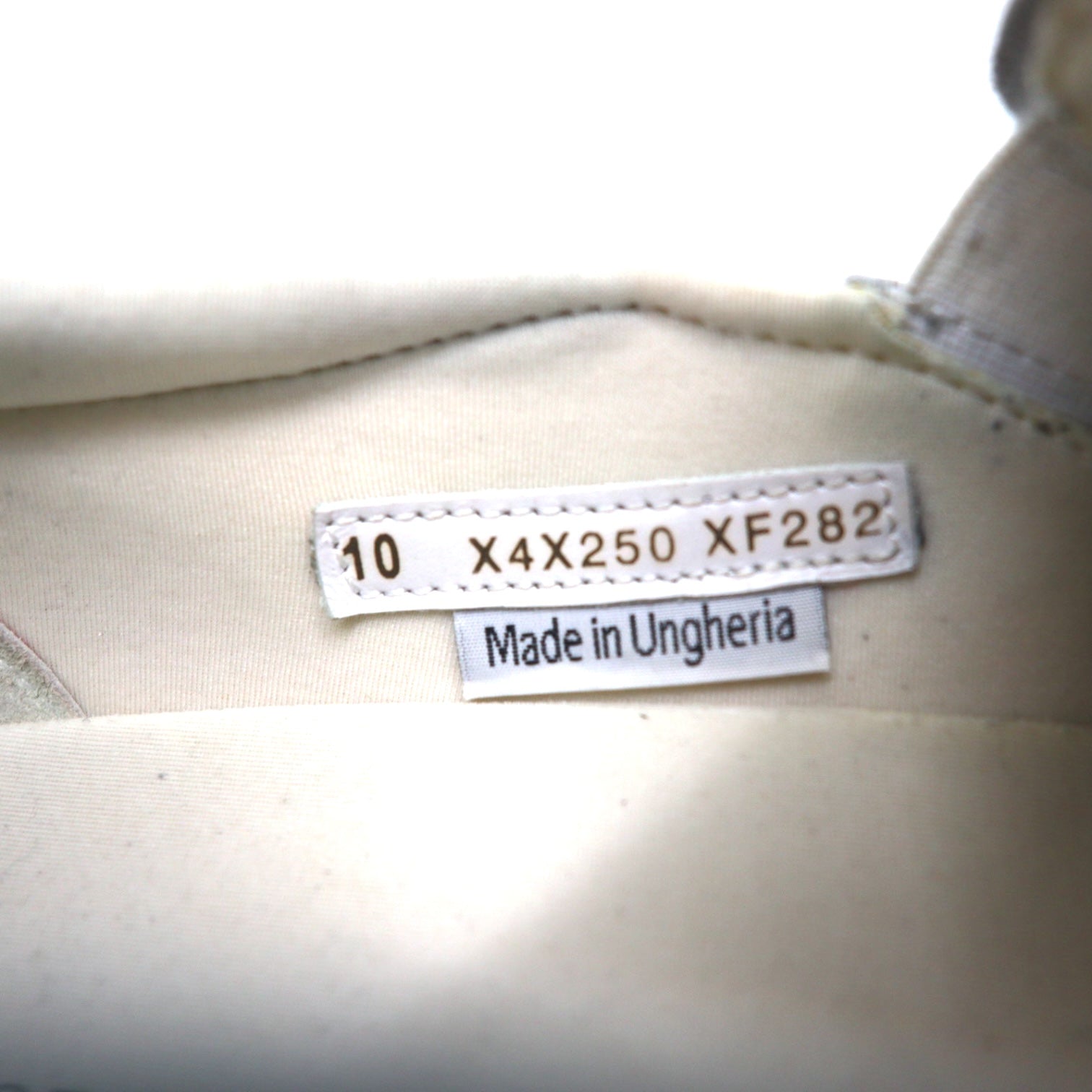 EMPORIO ARMANI Sneakers slip-on in pelle made in Ungheria 28cm bianche EXTRA LIGHT F282