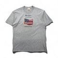 T-shirt Disney originale anni '90, Made in USA, Topolino, personaggio, taglia L, grigia, cotone, bandiera americana