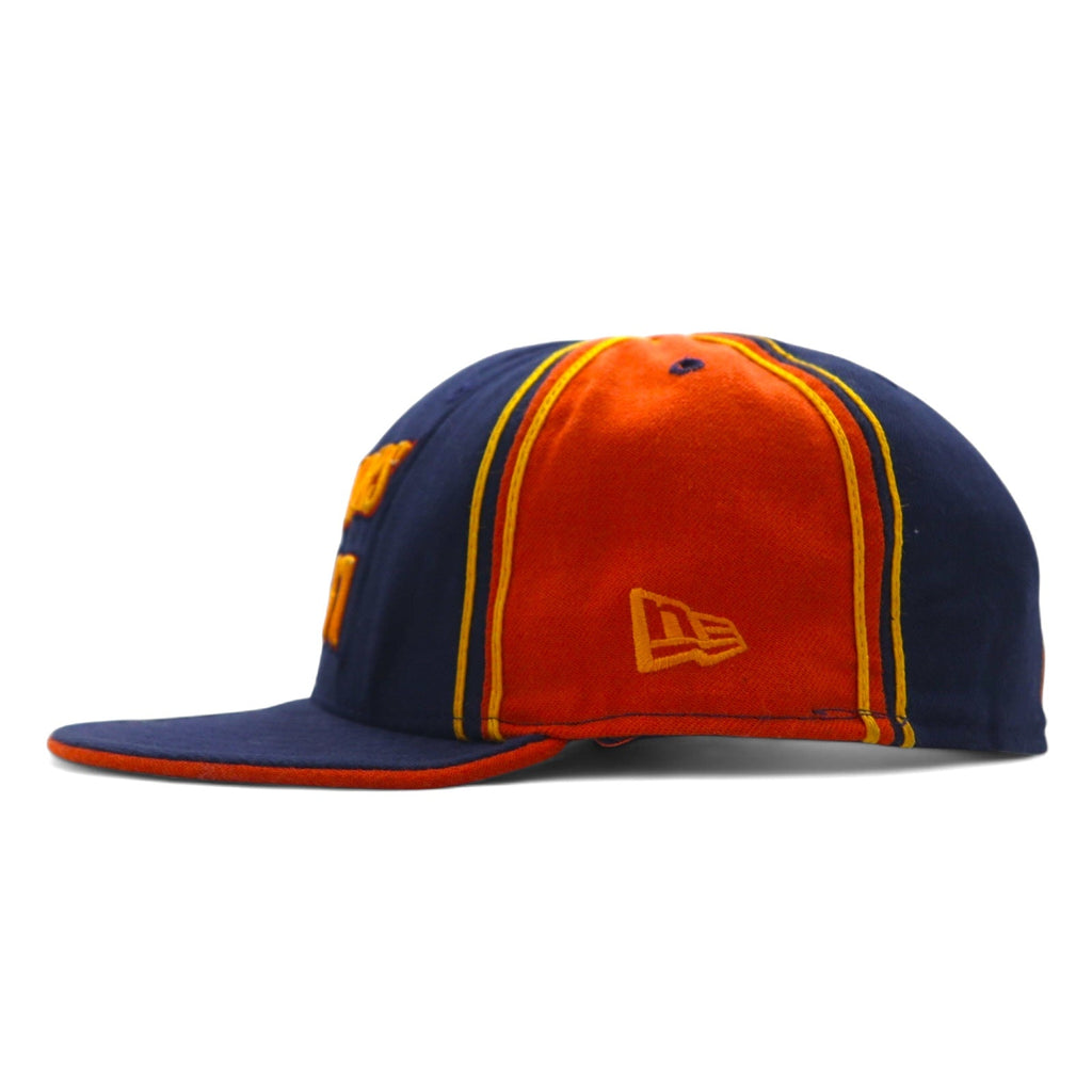 Cappellino da baseball NEW ERA made in USA, 59,6 cm, blu navy/arancione, NBA WARRIORS, 37 VAN EXEL