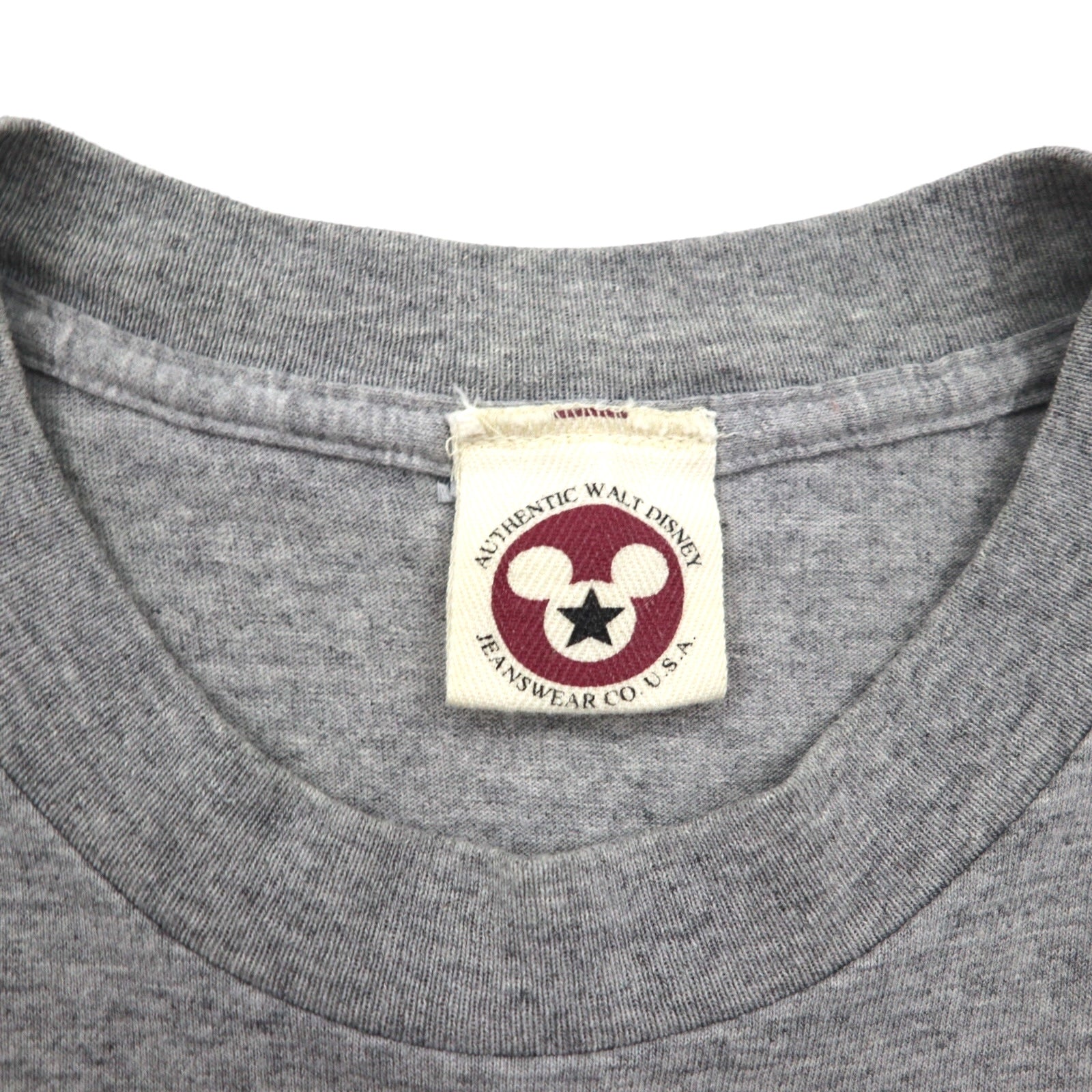 T-shirt Disney originale anni '90, Made in USA, Topolino, personaggio, taglia L, grigia, cotone, bandiera americana