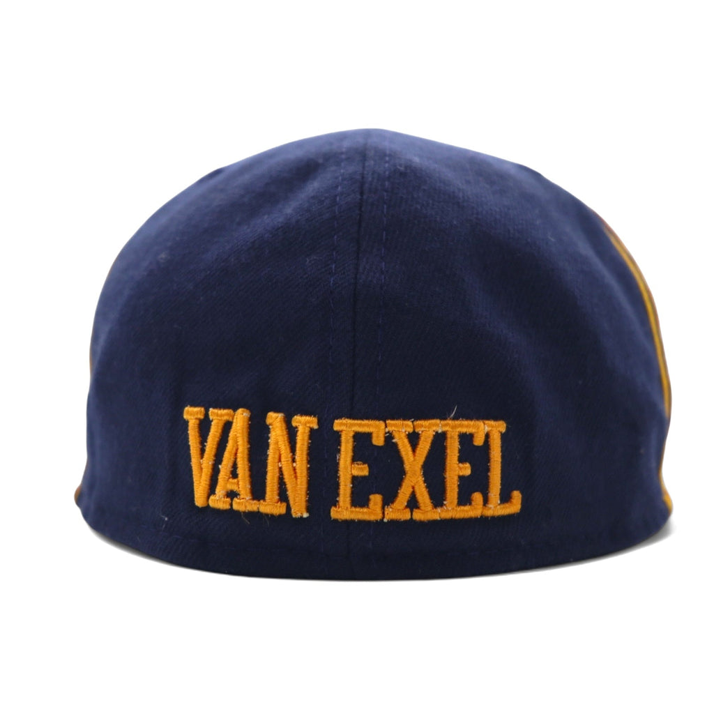 Cappellino da baseball NEW ERA made in USA, 59,6 cm, blu navy/arancione, NBA WARRIORS, 37 VAN EXEL