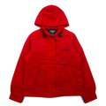 POLO JEANS CO. RALPH LAUREN Giacca con cappuccio in nylon anni '90 S rossa con imbottitura e fodera trapuntata