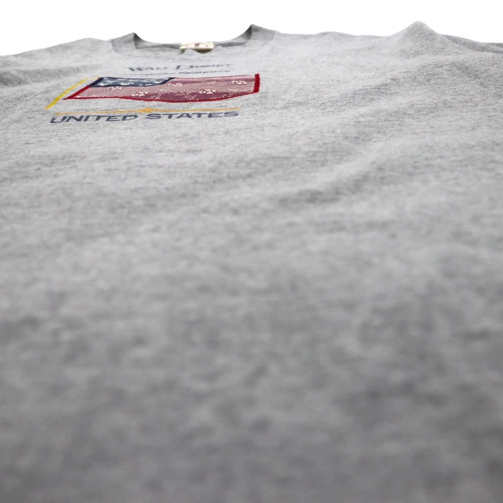 T-shirt Disney originale anni '90, Made in USA, Topolino, personaggio, taglia L, grigia, cotone, bandiera americana