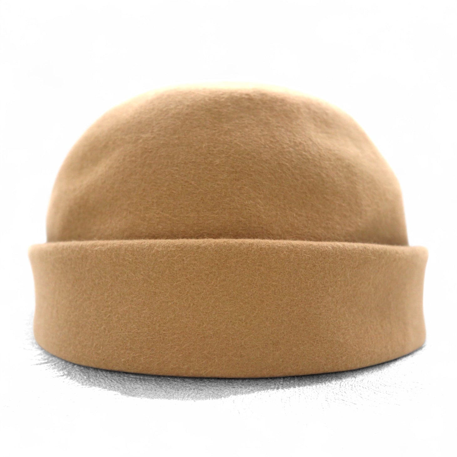 saravah Cappello a rotolo in feltro di lana senza tesa 59 cm Beige Fabbricato in Giappone