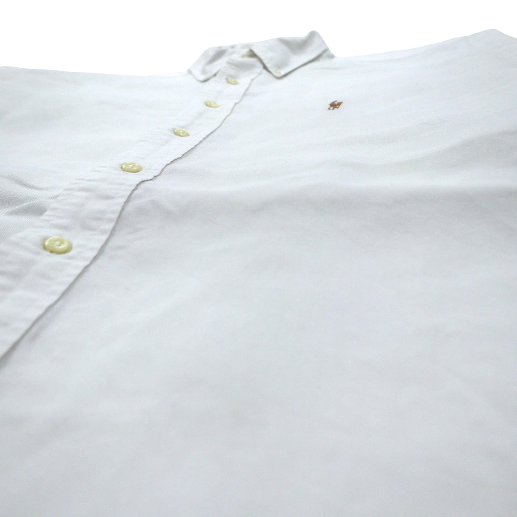 Ralph Lauren anni '90 Oxford Button Down XL Bianco Cotone YARMOUTH Piccolo pony ricamato