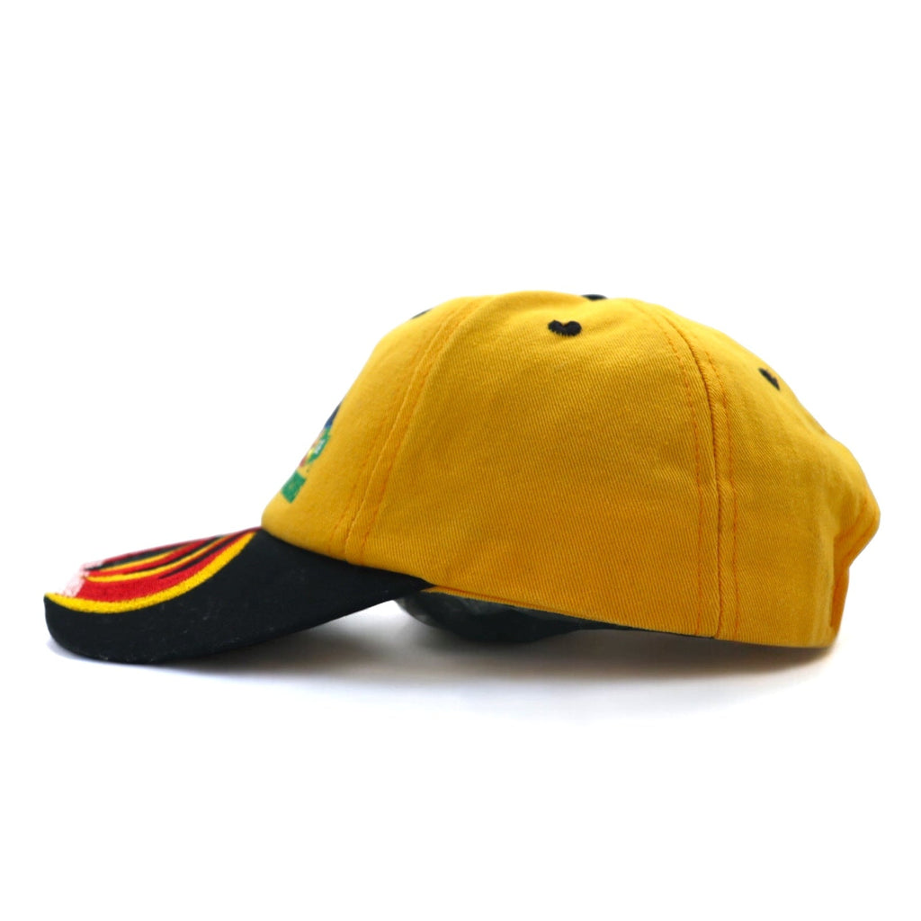 Cappellino a 6 pannelli K-Products, anni '90, Made in USA, taglia unica, giallo JASPER, regolazione con velcro.
