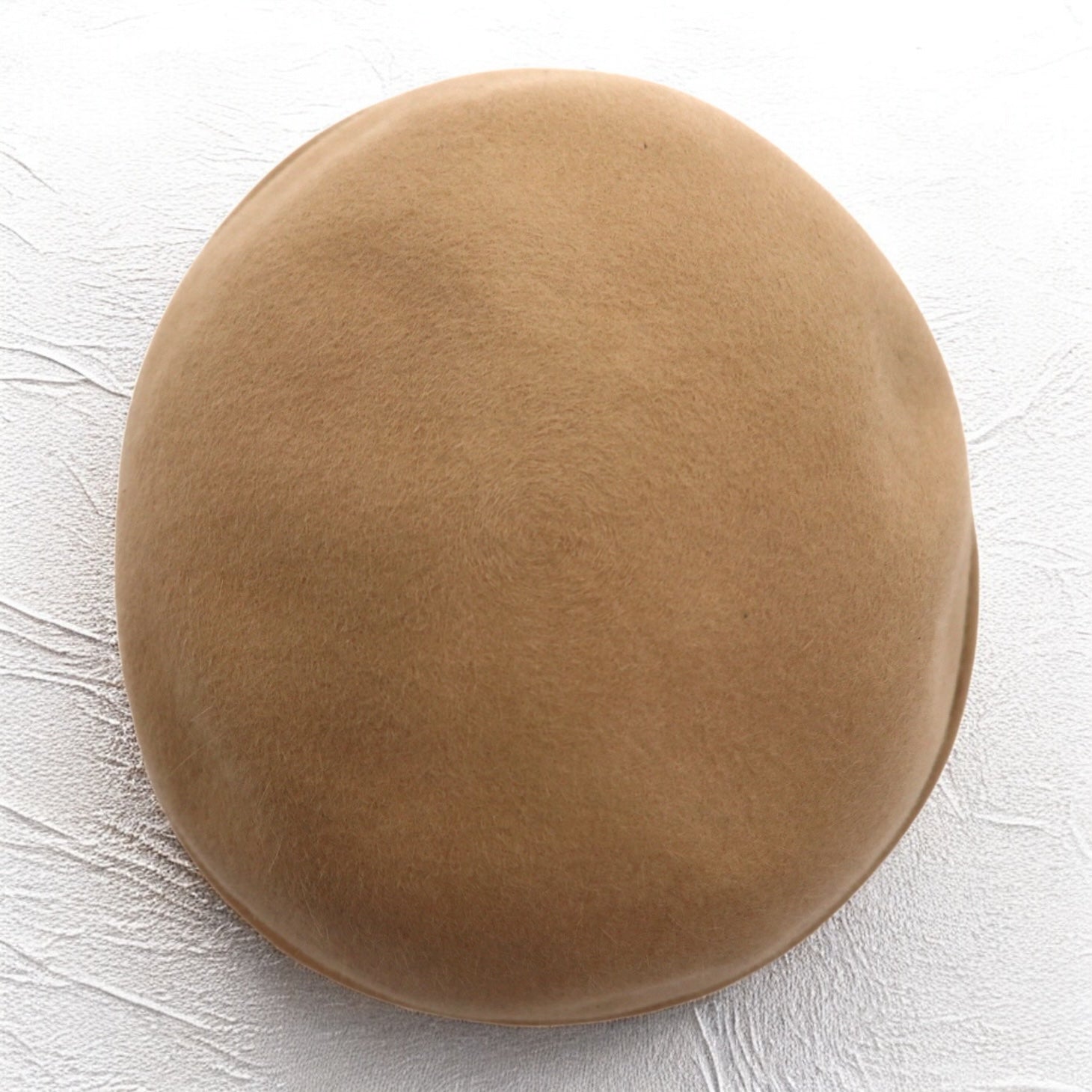 saravah Cappello a rotolo in feltro di lana senza tesa 59 cm Beige Fabbricato in Giappone