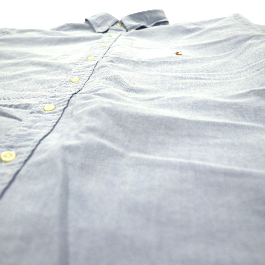 Ralph Lauren 90年代 オックスフォード ボタンダウンシャツ 2XLT ブルー コットン CLASSIC FIT スモールポニー 刺繍