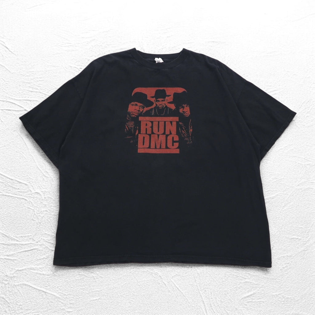 RUN DMC T-shirt anni 2000 Hip-hop 3XL nero AAA ALSTYLE Taglia grande Made in Mexico