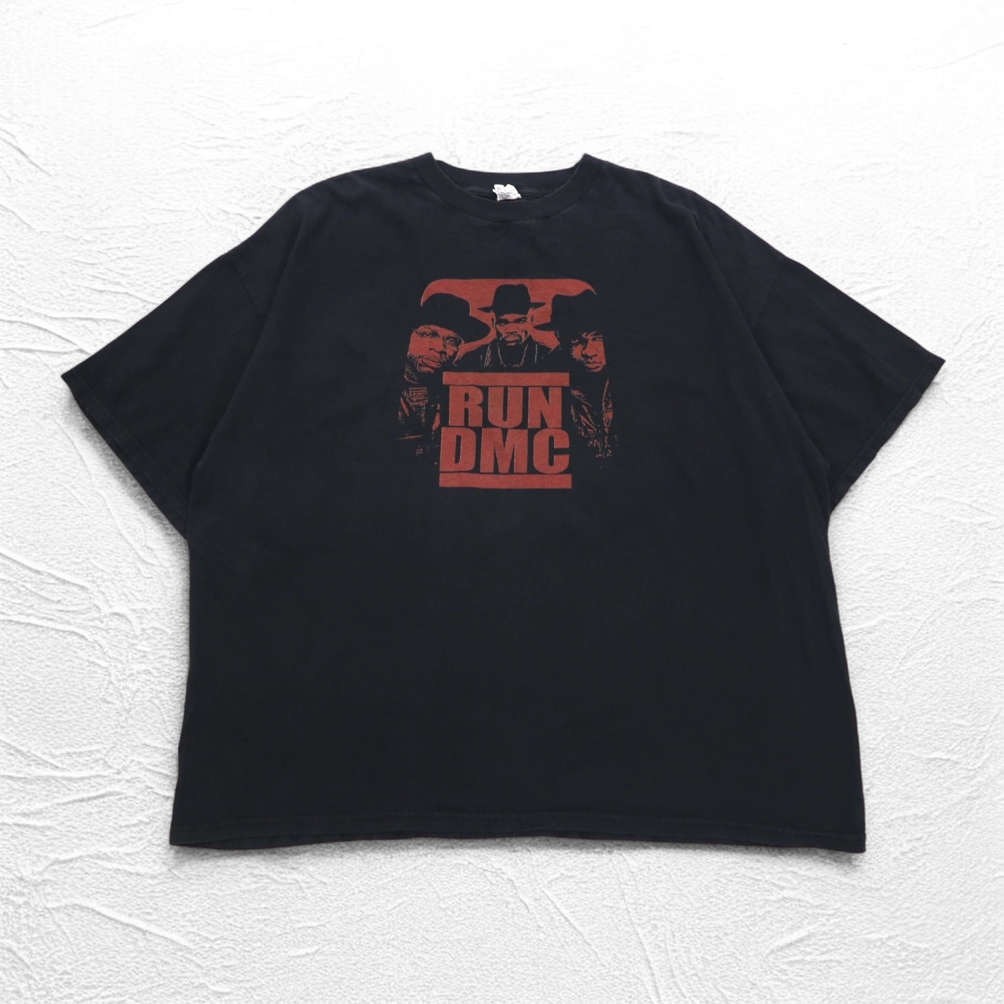 RUN DMC T-shirt anni 2000 Hip-hop 3XL nero AAA ALSTYLE Taglia grande Made in Mexico
