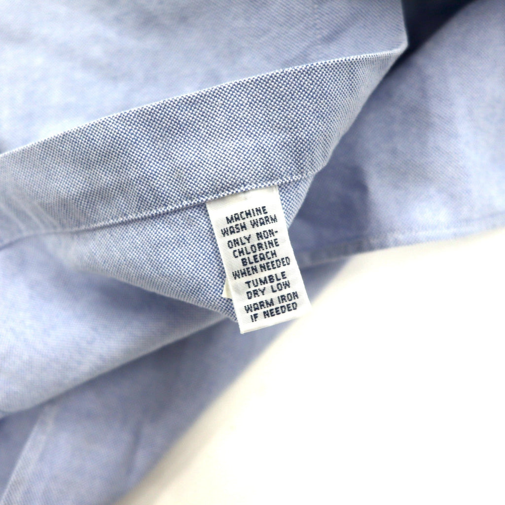 Ralph Lauren 90年代 オックスフォード ボタンダウンシャツ 2XLT ブルー コットン CLASSIC FIT スモールポニー 刺繍