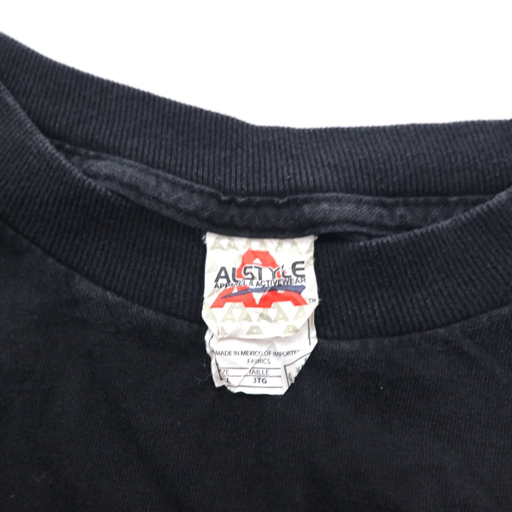 RUN DMC T-shirt anni 2000 Hip-hop 3XL nero AAA ALSTYLE Taglia grande Made in Mexico