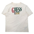 T-shirt GUESS ORIGINALS con stampa logo, taglia M, color crema, cotone elasticizzato