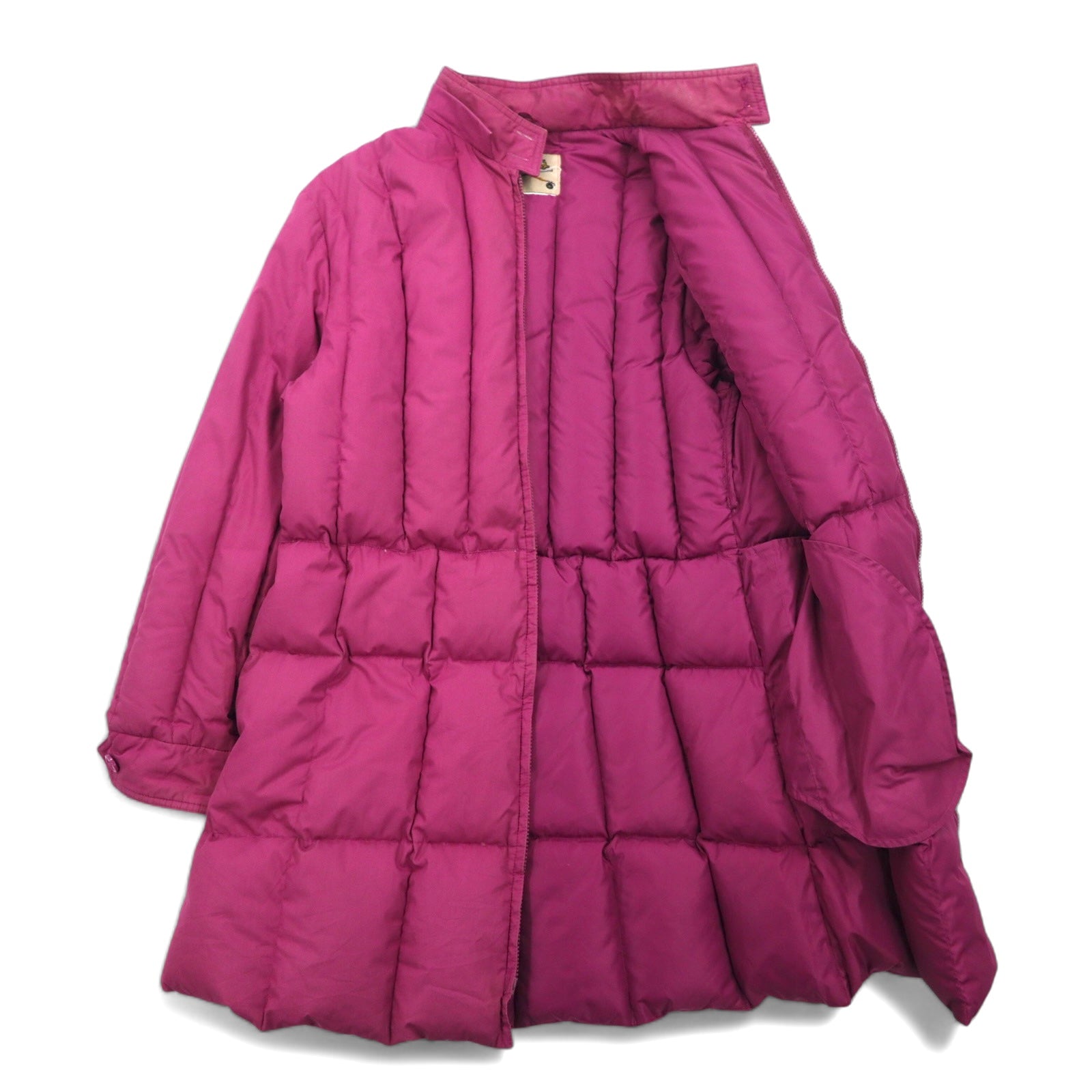 Cabela's anni '90 Piumino Cappotto taglia L rosa doppia cerniera pelliccia cappuccio rimovibile
