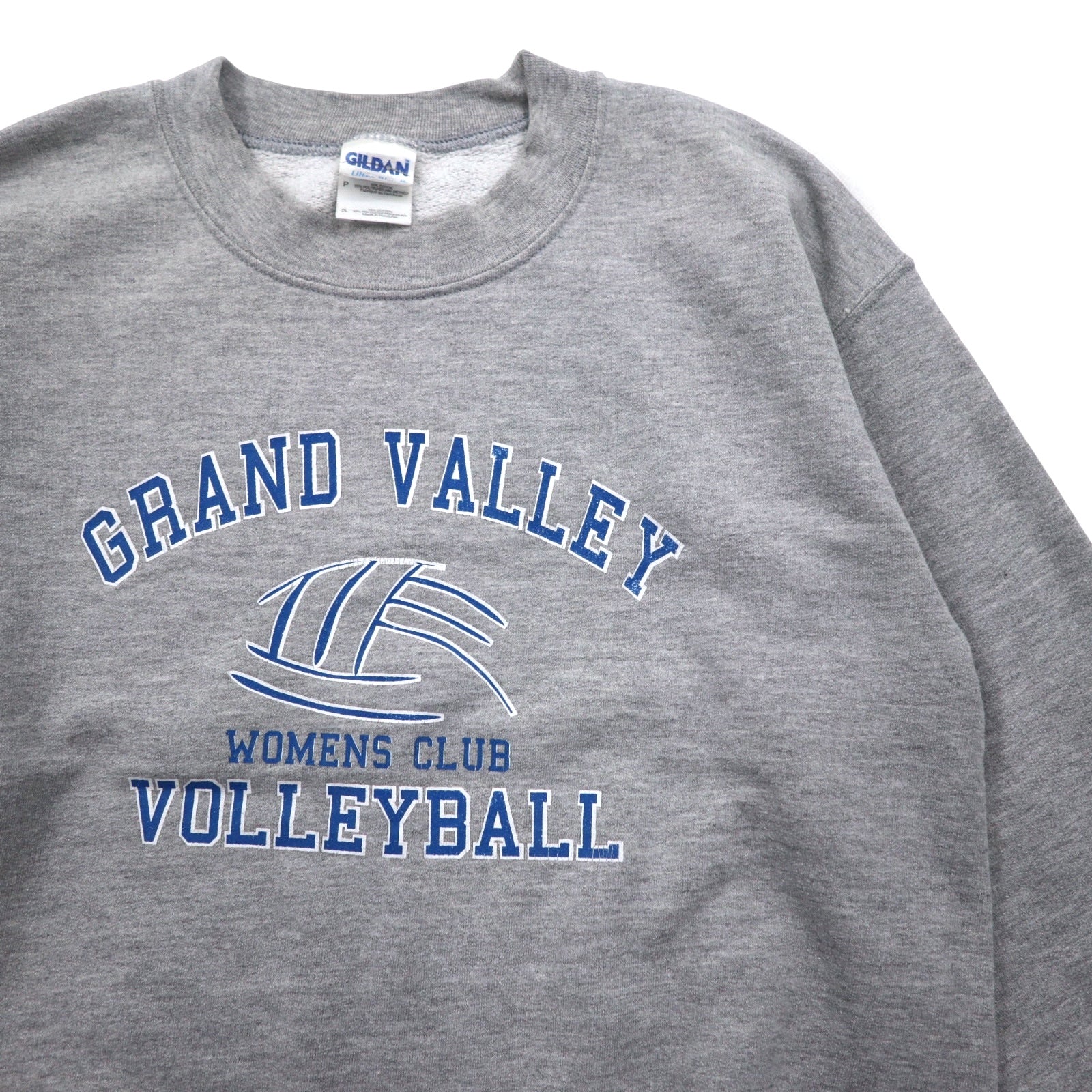 GILDAN Felpa girocollo S grigio felpata GRAND VALLEY VOLLEY BALL