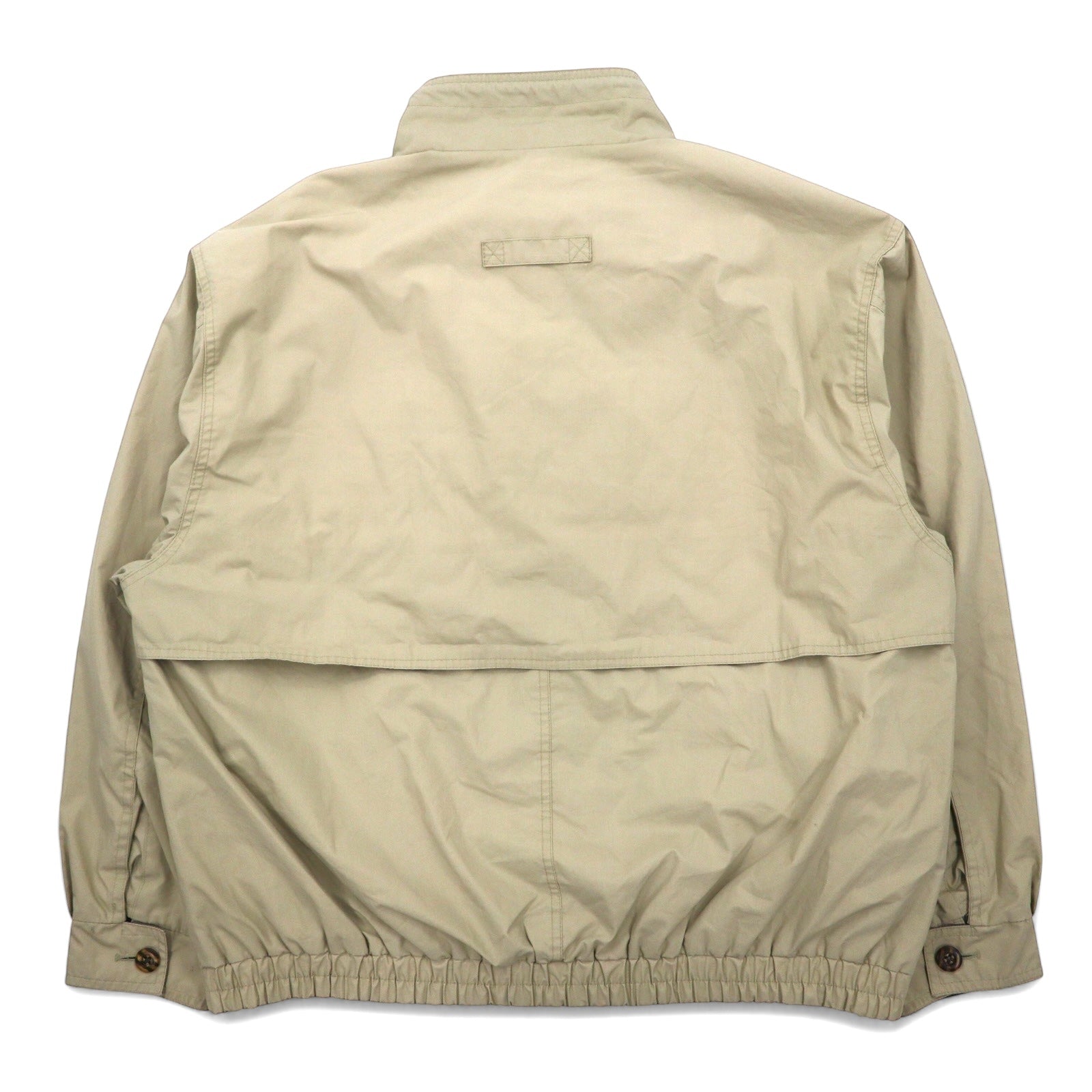 LONDON FOG Harrington Jacket anni '80, taglia L, color beige, in cotone e poliestere, cerniera IDEAL, made in Colombia.