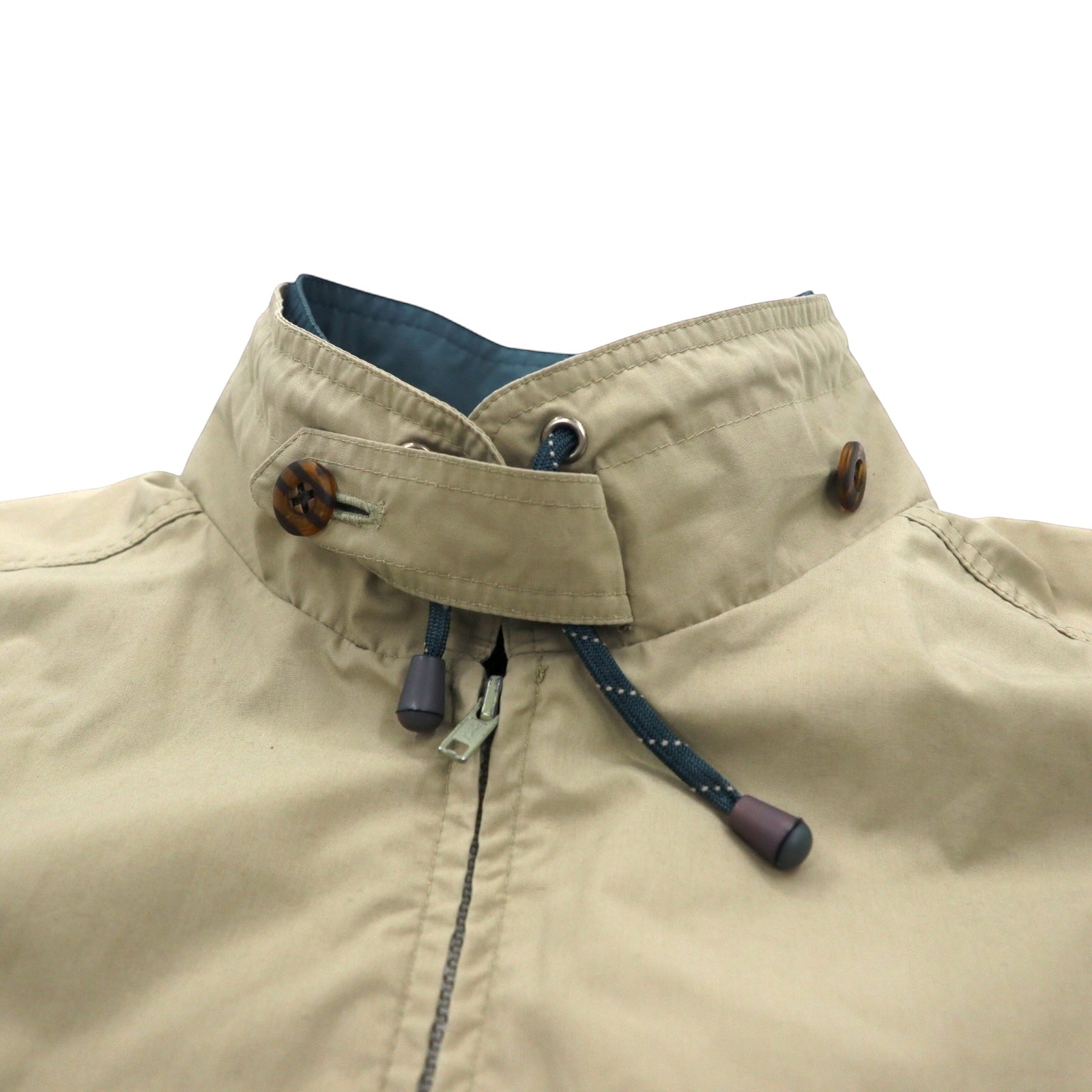LONDON FOG Harrington Jacket anni '80, taglia L, color beige, in cotone e poliestere, cerniera IDEAL, made in Colombia.