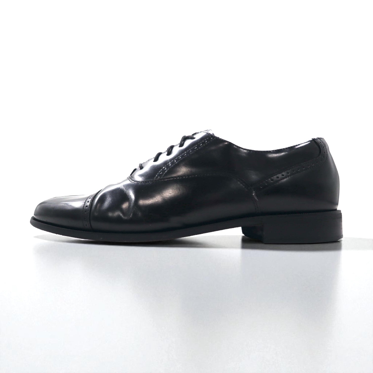 Scarpe eleganti BROSTONIAN CLASSICS stringate con punta dritta, 28.5cm, pelle nera