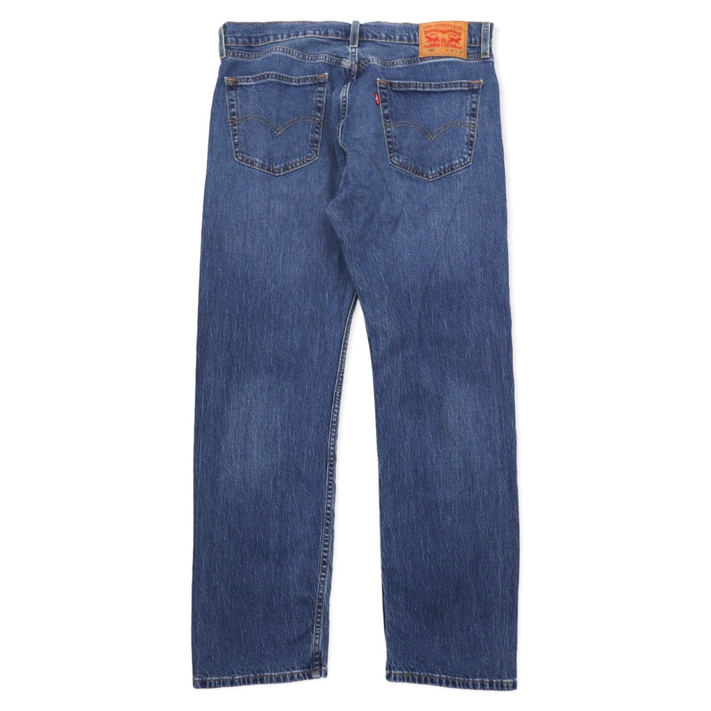 Levi's 505 Regular Straight Jeans 34 Blu Cotone Stretch 505-2309