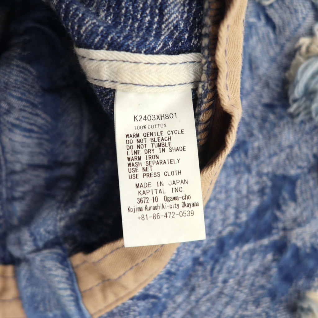 KAPITAL デニム ハット 12oz マグパイデニム ラジオチューリップ HAT K2403XH801 WINDAY