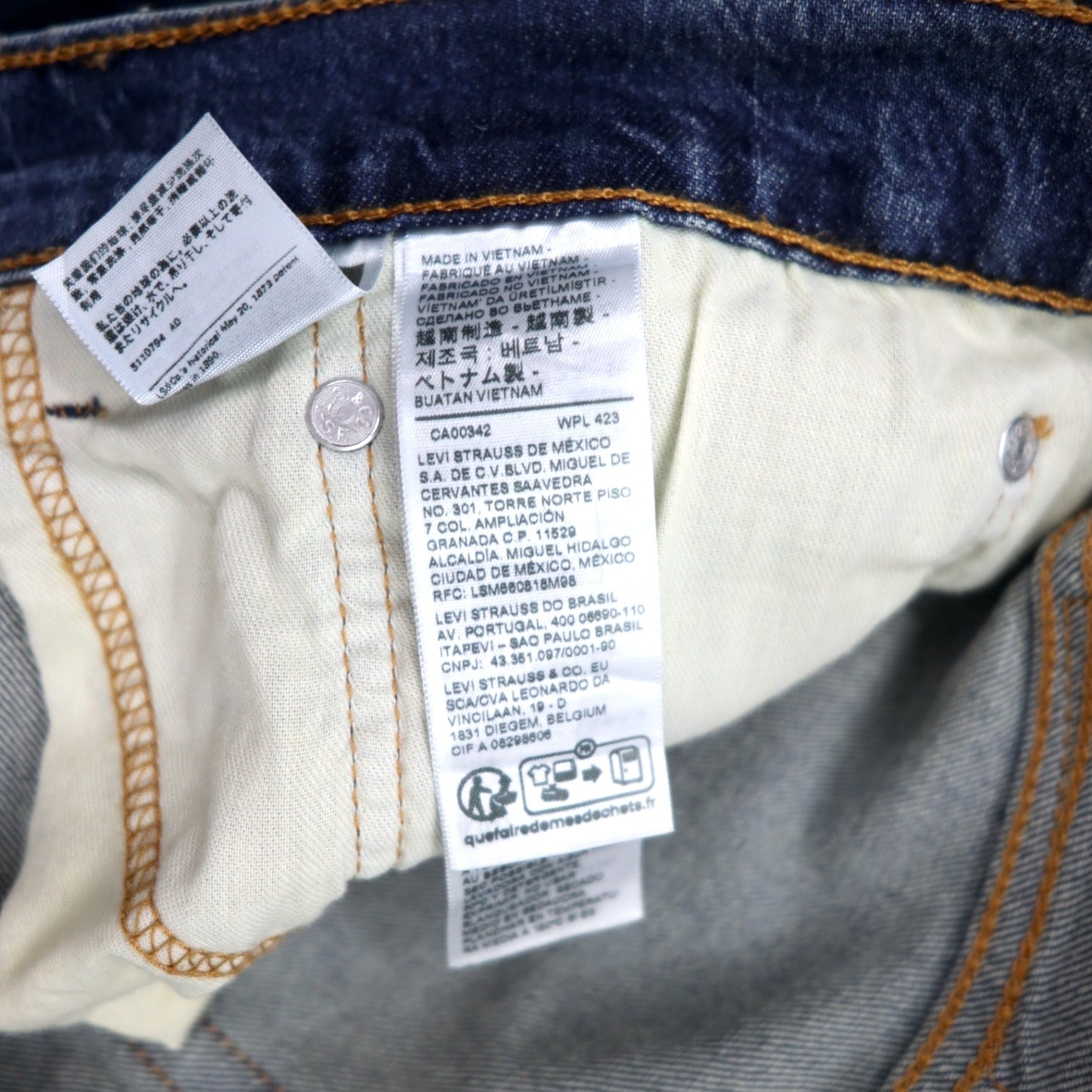 Levi's 505 Regular Straight Jeans 34 Blu Cotone Stretch 505-2309