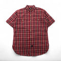 RRL (DOUBLE RL RALPH LAUREN) 90年代 第一期 三つ星タグ 半袖 シャツ L レッド チェック コットン