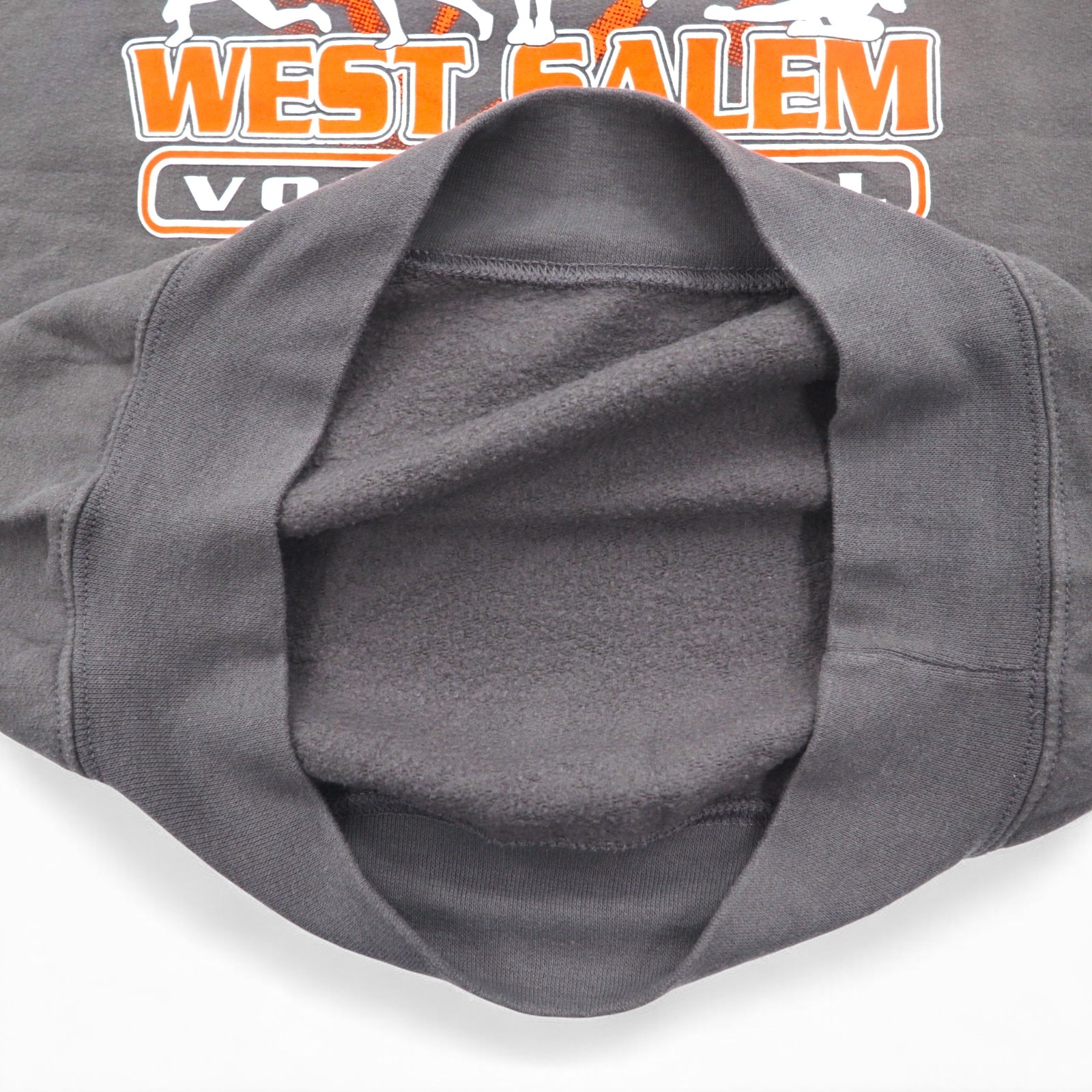 GILDAN Felpa girocollo S grigia con stampa interno felpato WEST SALEM VOLLEYBALL