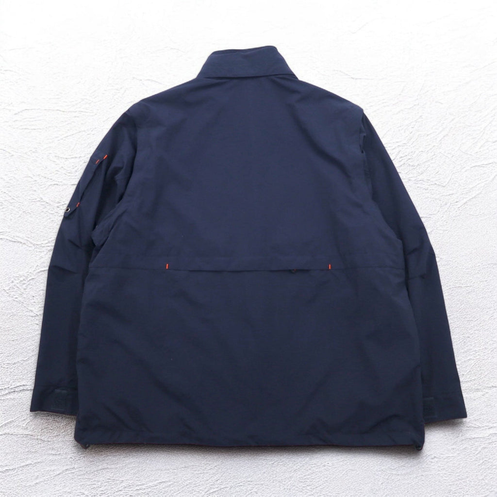 FIELD & STREAM Giacca a vento convertibile 2 vie con gilet XL blu navy fodera in rete cappuccio a scomparsa HUMMER