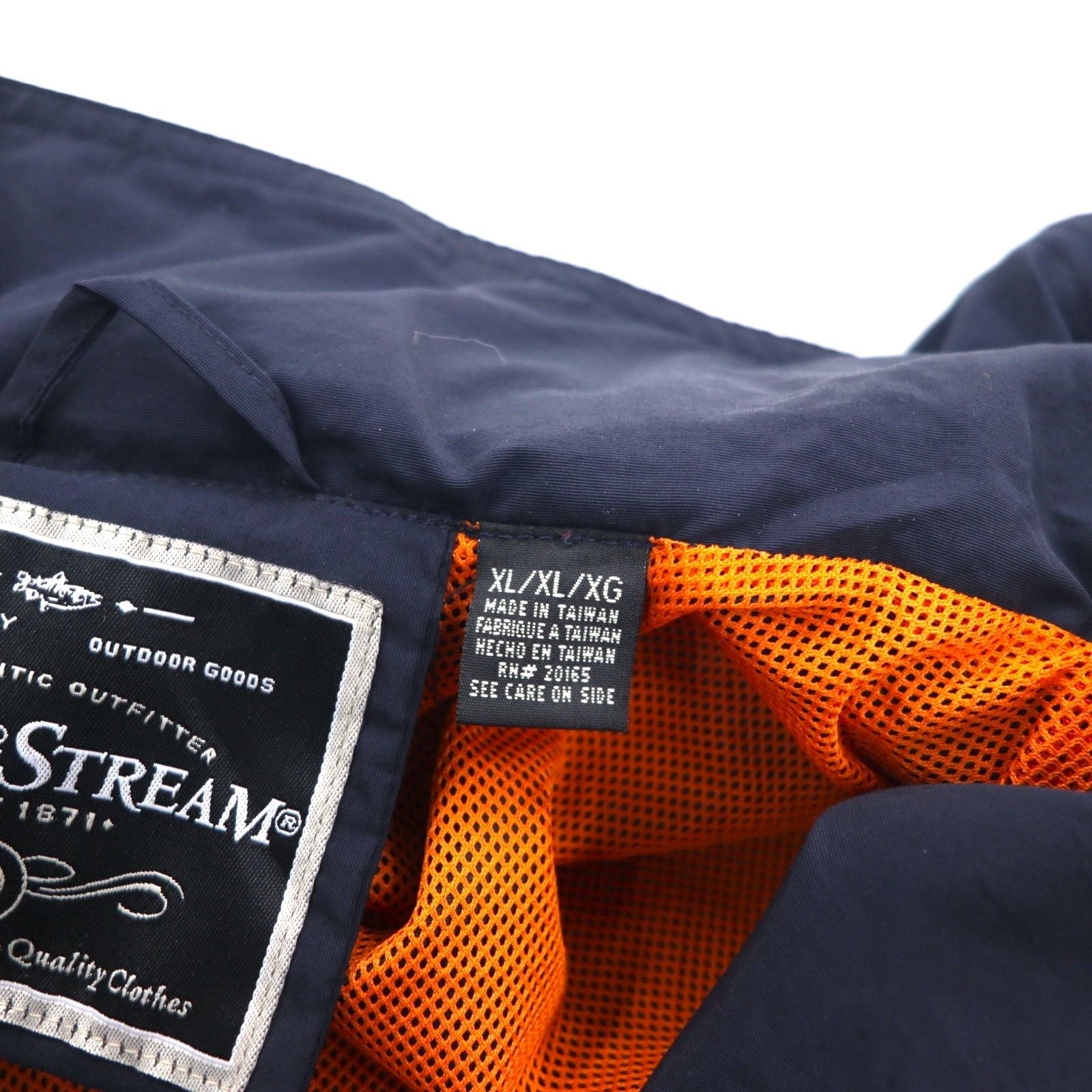 FIELD & STREAM Giacca a vento convertibile 2 vie con gilet XL blu navy fodera in rete cappuccio a scomparsa HUMMER
