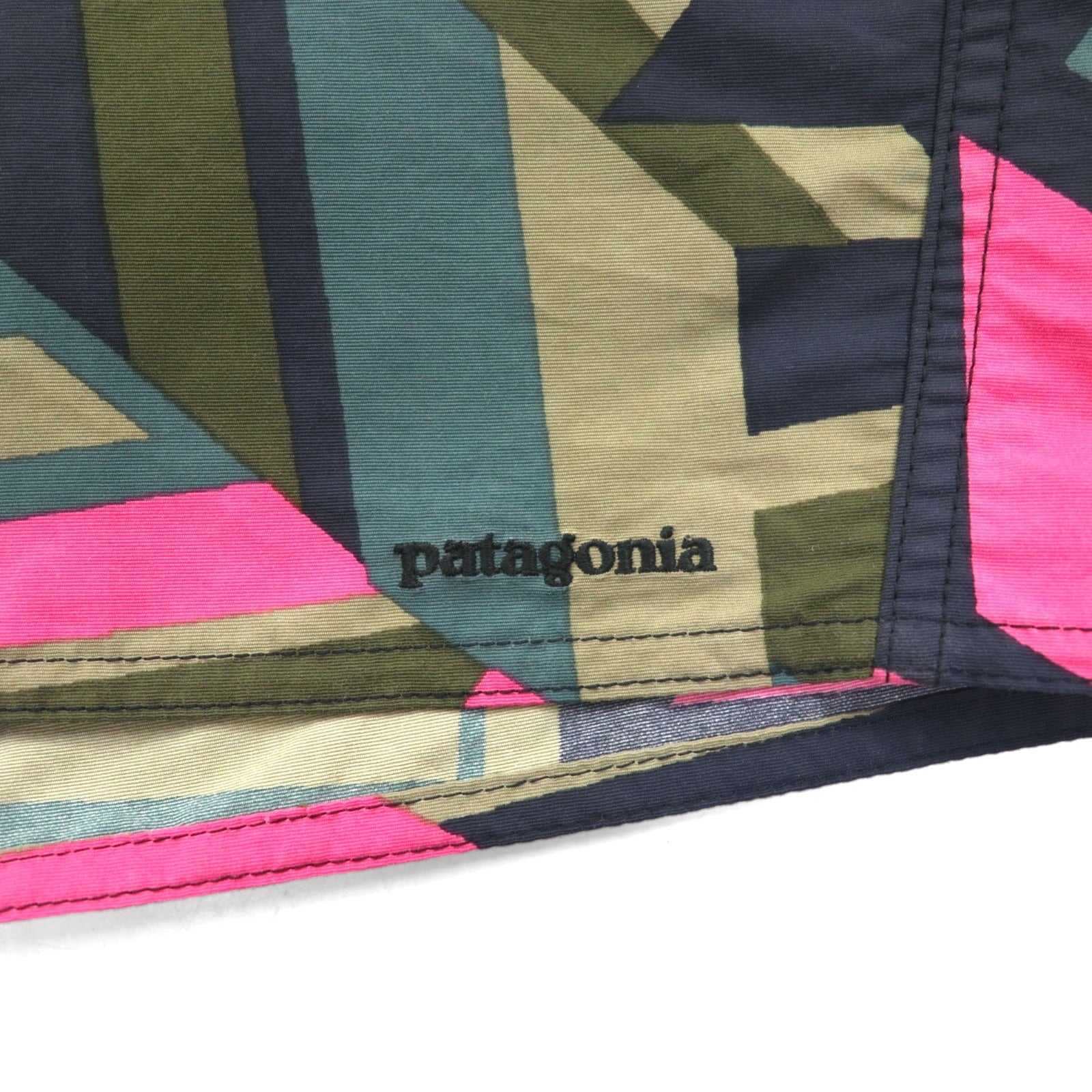 patagonia Board Shorts Wavefarer Board Shorts pantaloncini S grigio rosa motivo geometrico nylon 78552