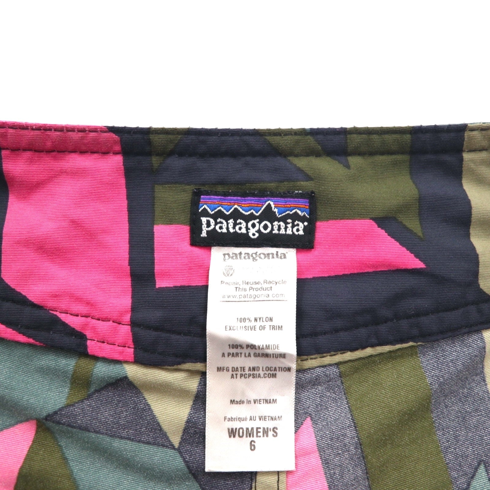 patagonia Board Shorts Wavefarer Board Shorts pantaloncini S grigio rosa motivo geometrico nylon 78552