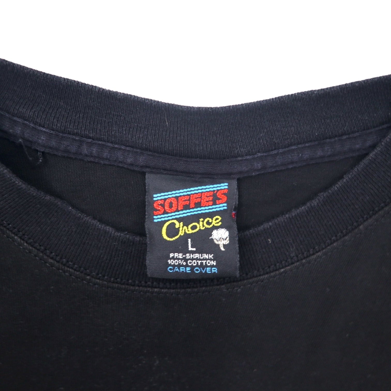 US ARMY Prodotto negli Stati Uniti Anni '90 T-shirt stampata L Nera Cotone SOFFE'S Choice
