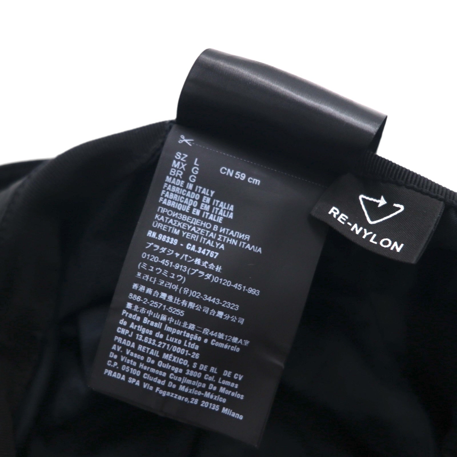 PRADA RE-NYLON Visiera Bucket Hat 2WAY Cappello P101 2021 30661 2HC281 2D0V