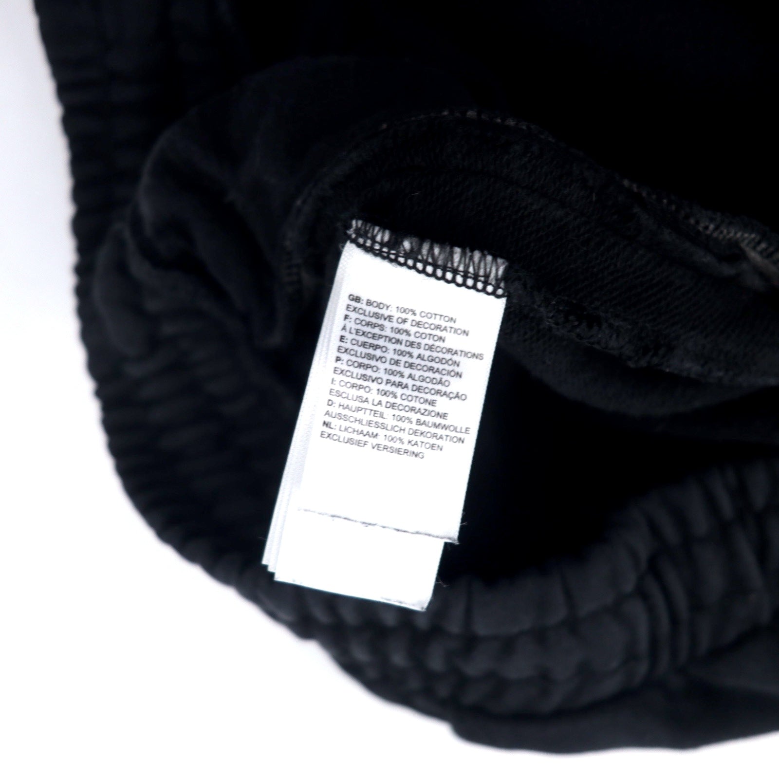 Pantaloni della tuta THE NORTH FACE XL neri in cotone con logo a punto singolo