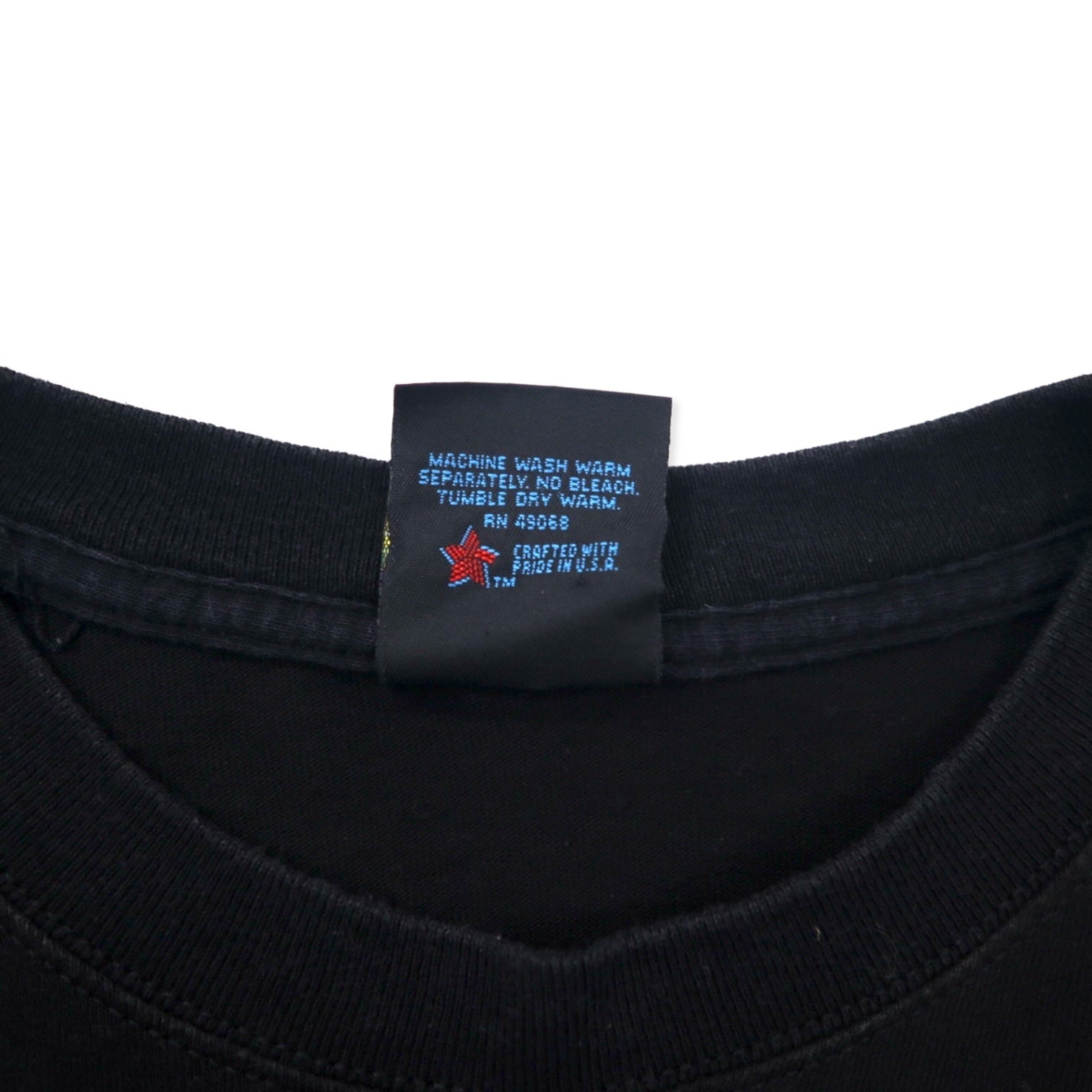 US ARMY Prodotto negli Stati Uniti Anni '90 T-shirt stampata L Nera Cotone SOFFE'S Choice