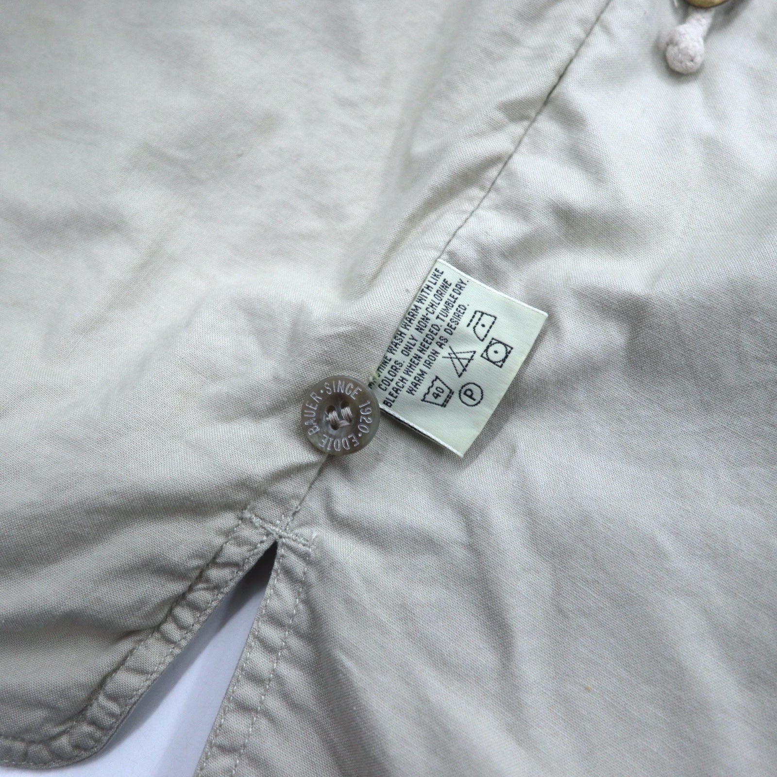 Eddie Bauer anni '90 gilet da pesca gilet da caccia L beige cotone