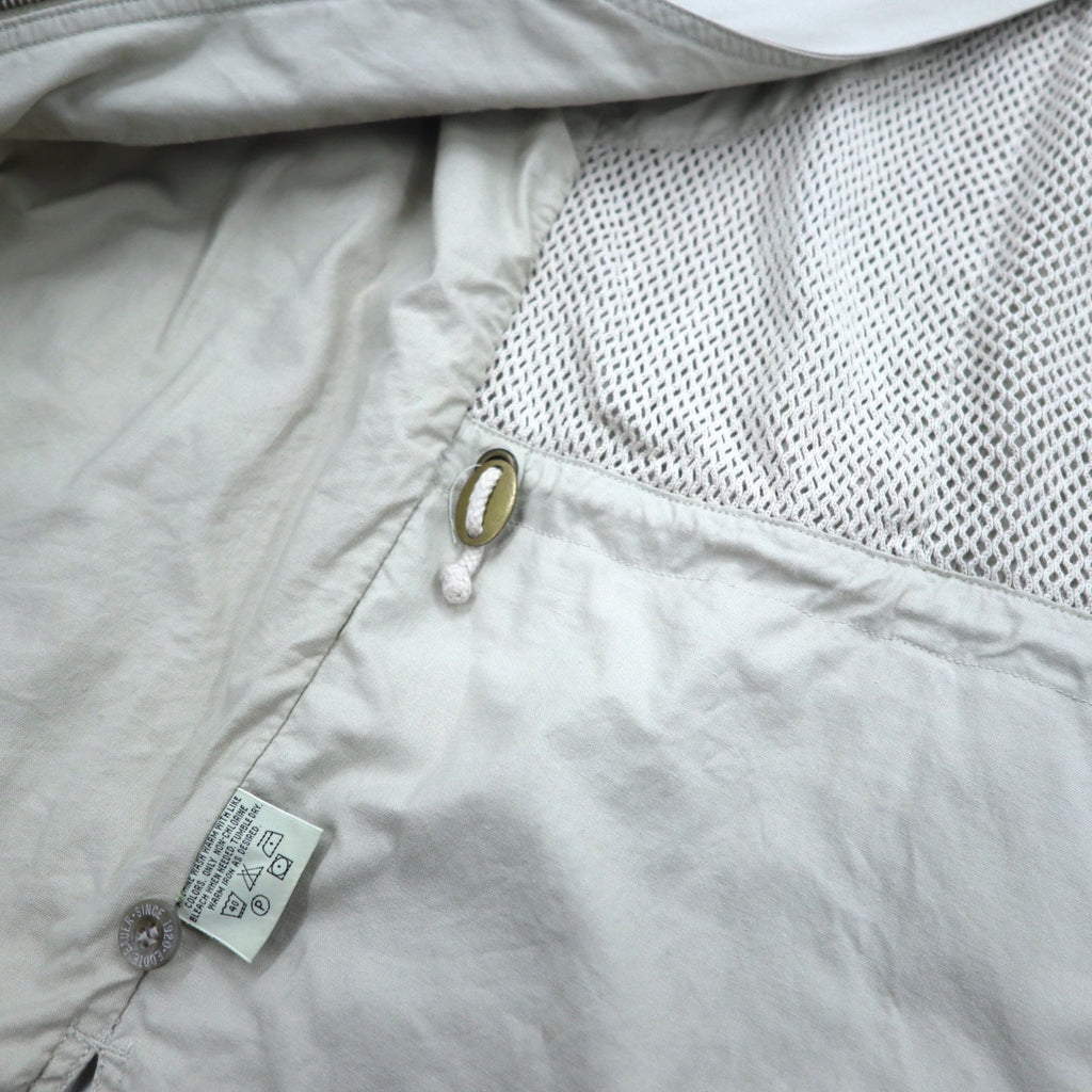 Eddie Bauer anni '90 gilet da pesca gilet da caccia L beige cotone
