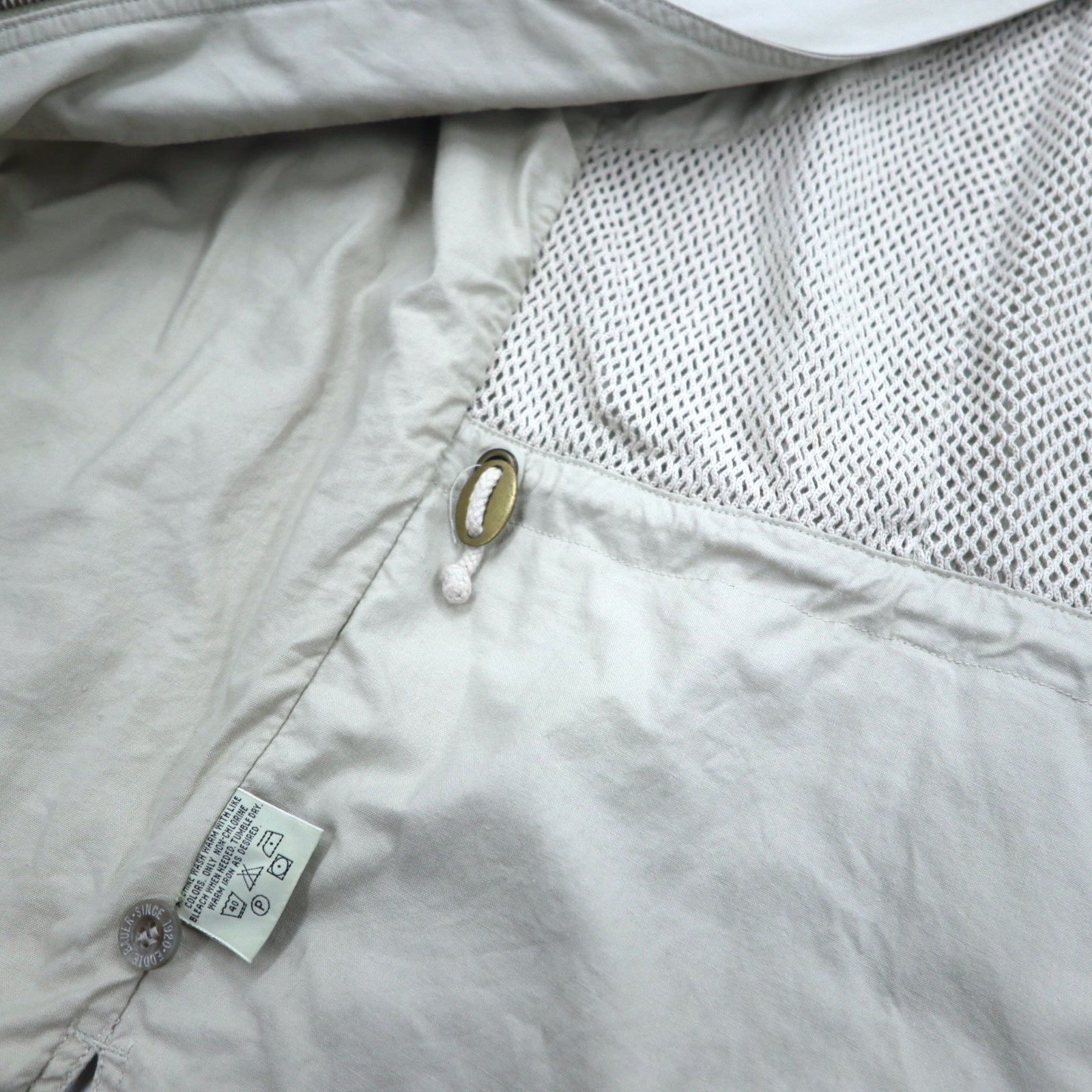Eddie Bauer anni '90 gilet da pesca gilet da caccia L beige cotone