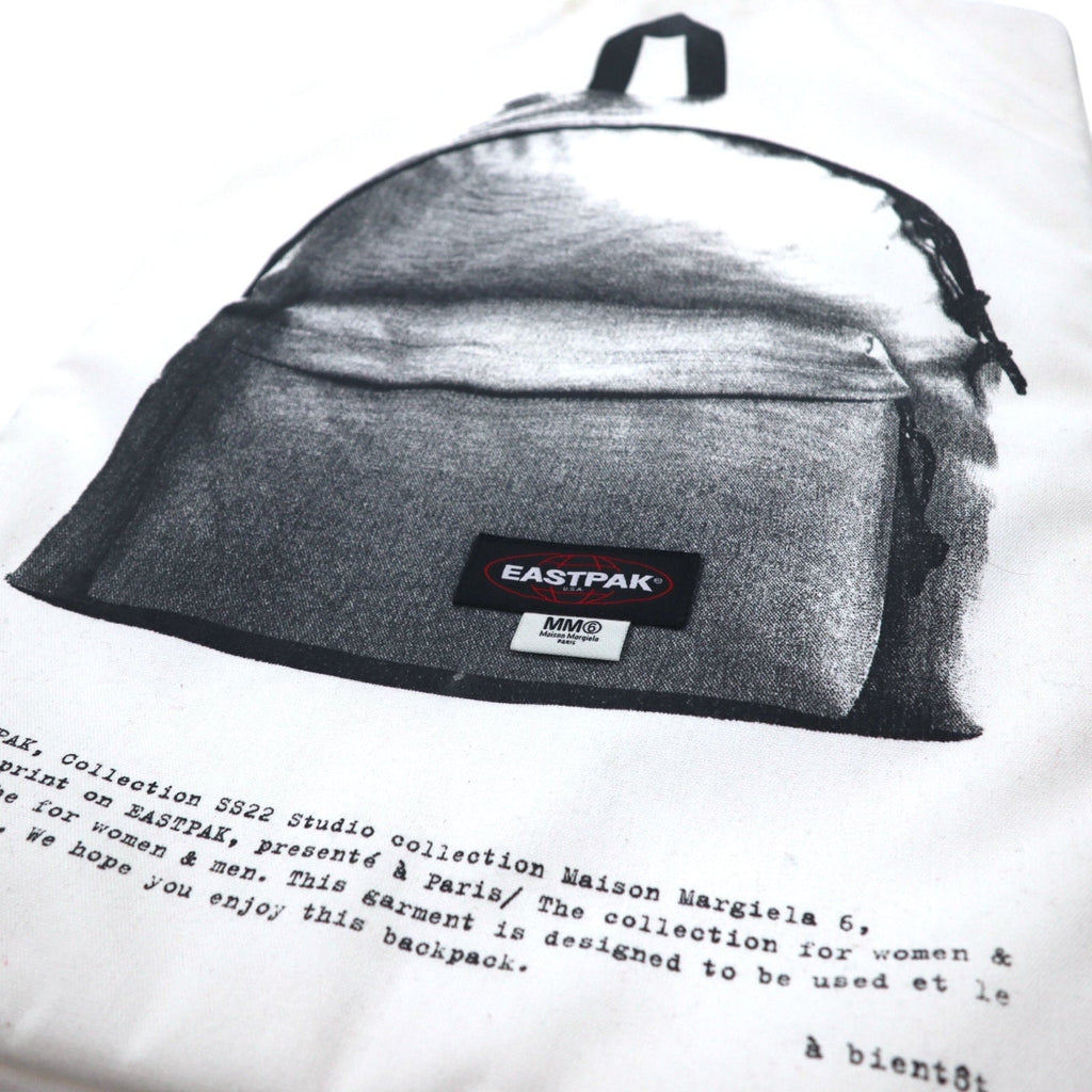 MM6 Borsa Poster Trompe l'oeil Edizione Limitata MAISON MARGIELA EASTPAK Zaino Bianco