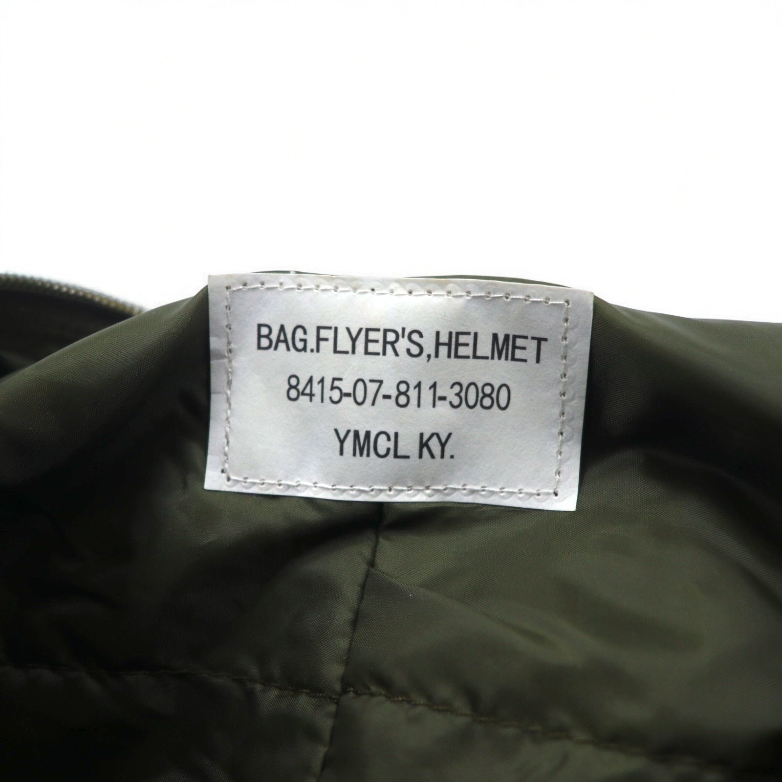 US ARMY 米軍 ヘルメットバッグ 2WAY ショルダーバッグ カーキ ミリタリー 8415-07-811-3880 YMCL KY 未使用品