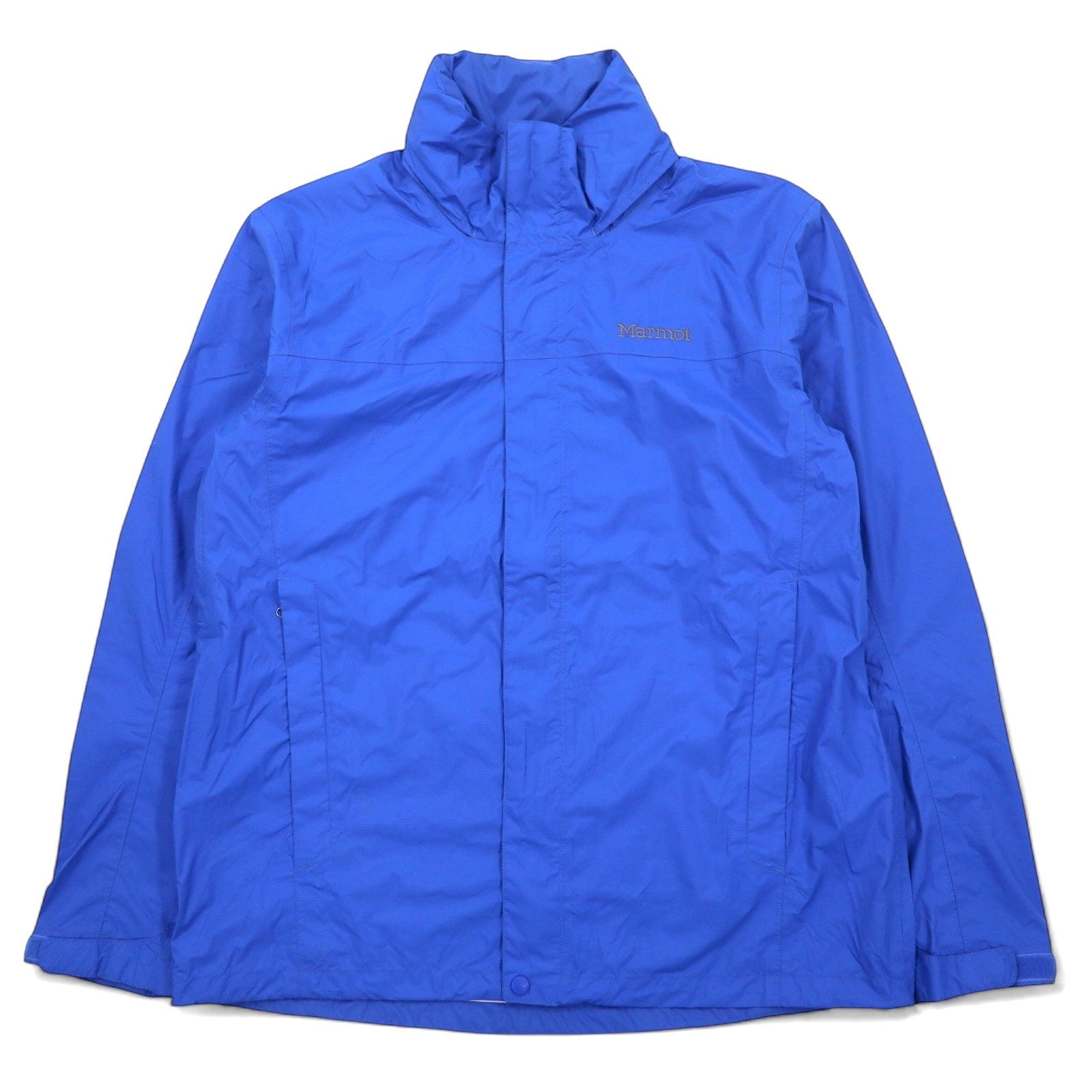 Marmot Giacca a vento L blu nylon impermeabile traspirante cappuccio a scomparsa PreCip Jacket G41200