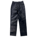 DANIER CANADA Pantaloni in pelle S Neri con cerniera lampo