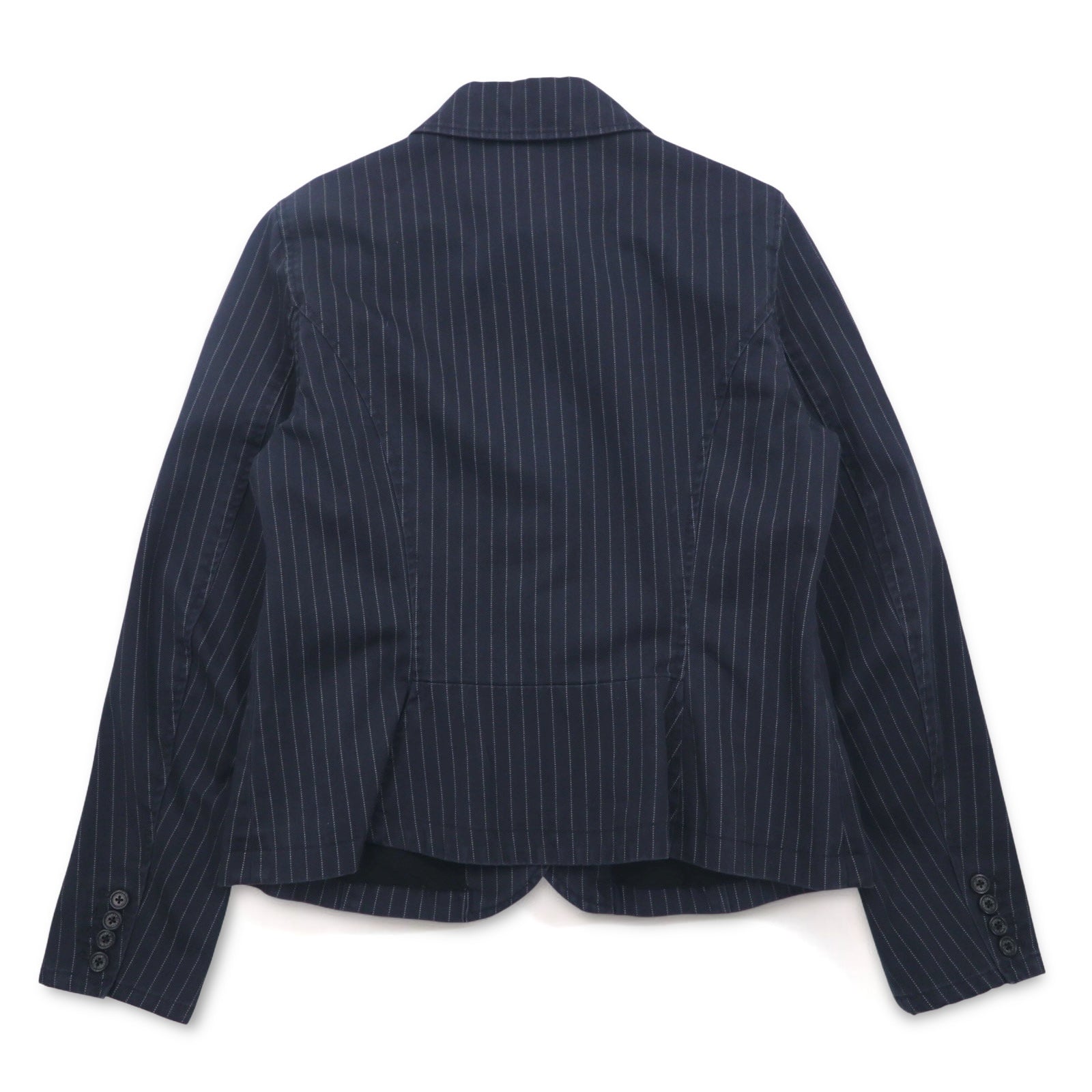 LAUREN JEANS Co. 90年代 ウォバッシュ カバーオール ジャケット L ネイビー ストライプ コットン