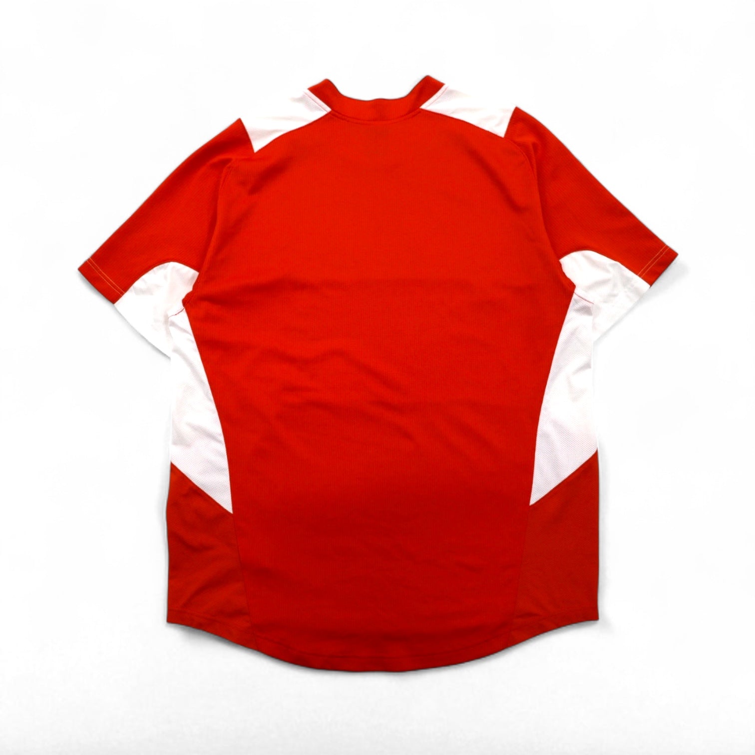 NIKE maglia da gioco anni 2000 TEAM L arancione poliestere logo Swoosh