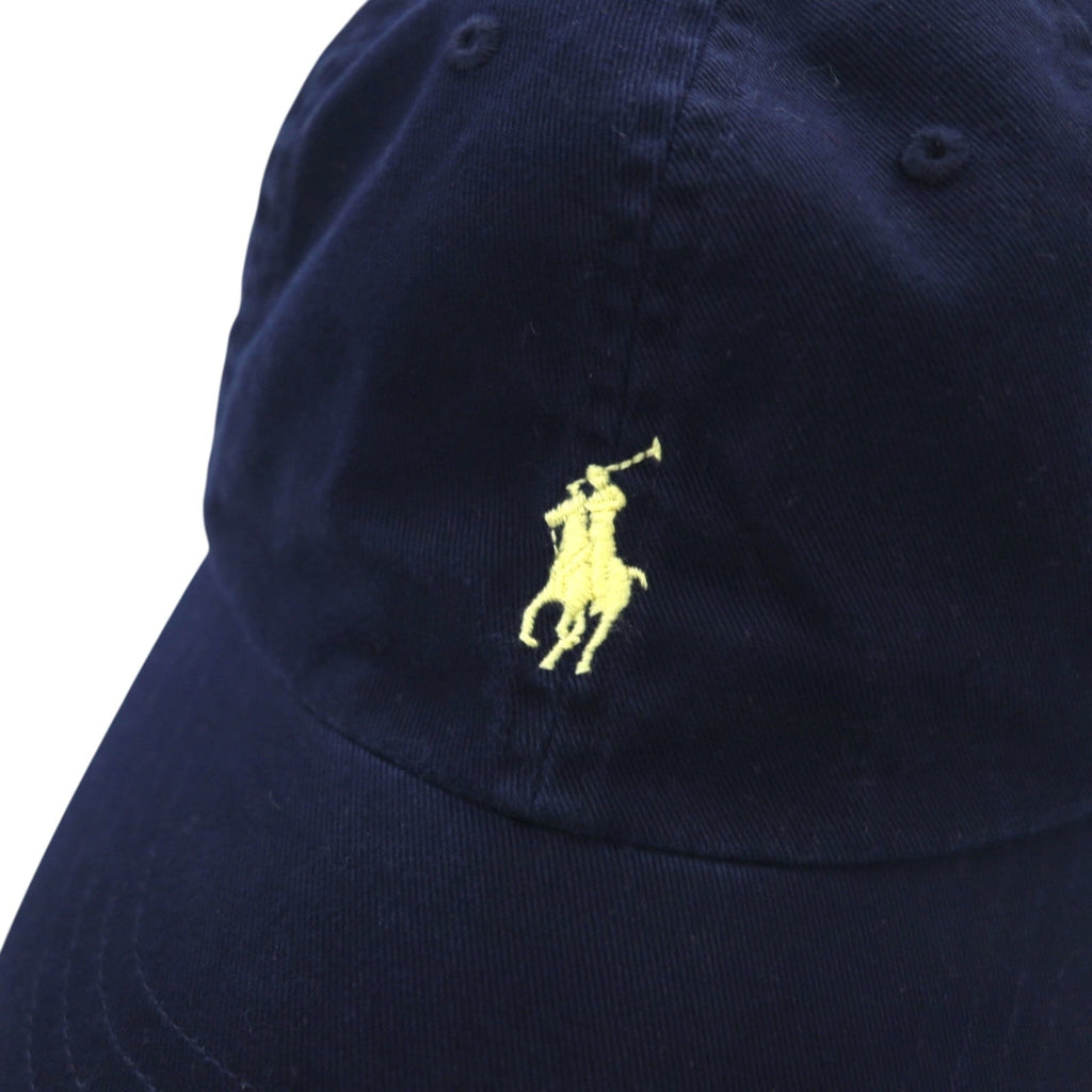 POLO RALPH LAUREN 6パネルキャップ FREE ベルト ネイビー スモールポニー刺繍