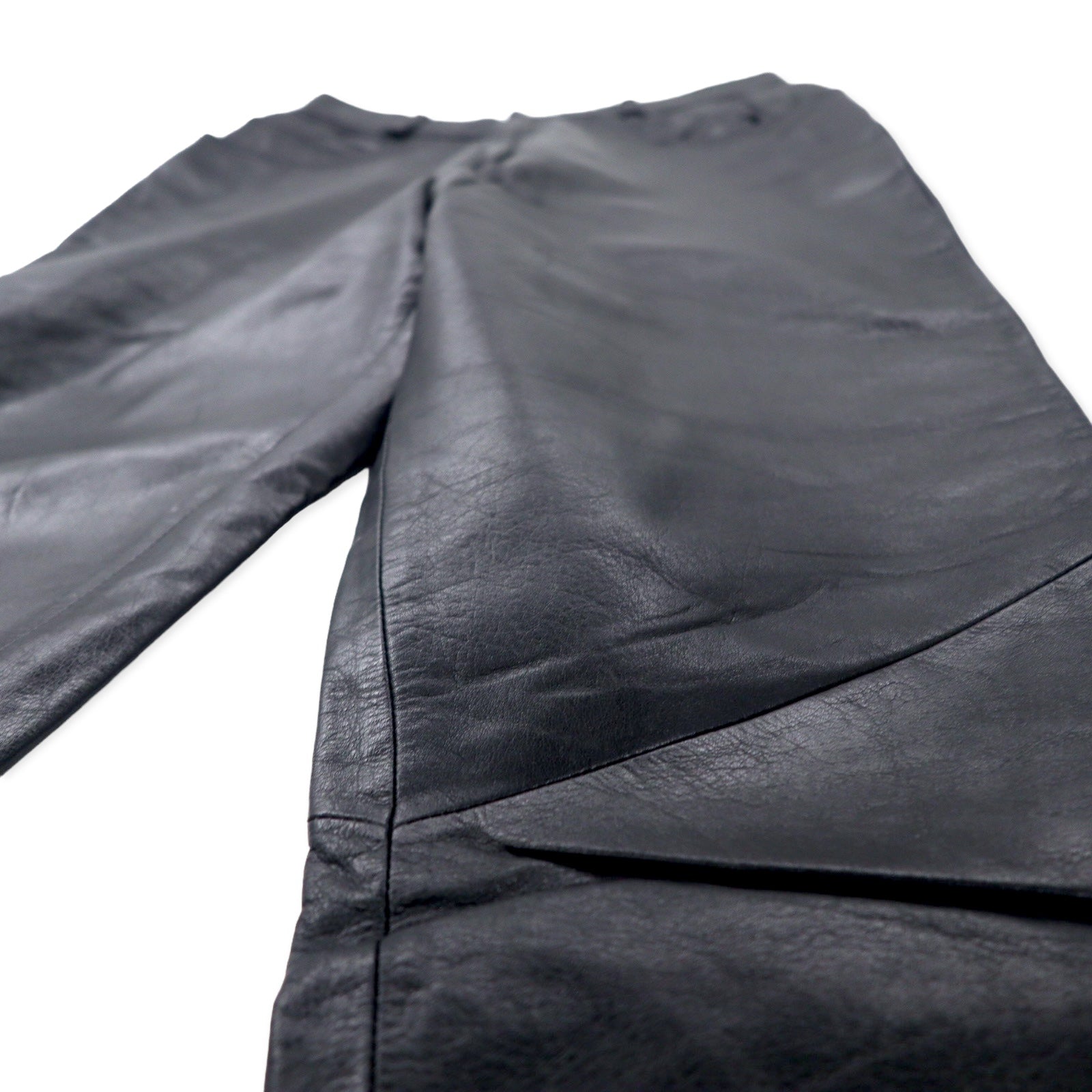 DANIER CANADA Pantaloni in pelle S Neri con cerniera lampo