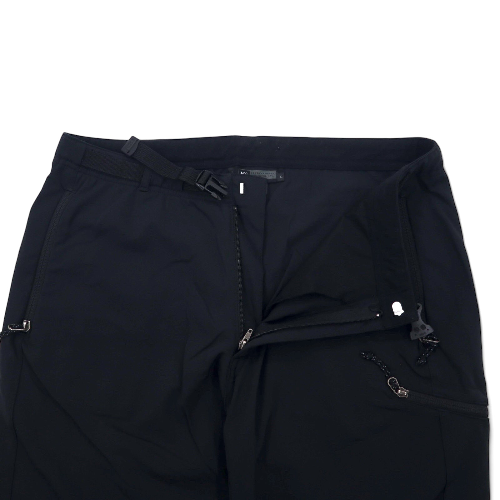 REI Pantaloni da arrampicata outdoor L neri in nylon elasticizzato 691865